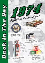 1974 Back In The Day Greeting Card / Booklet (envelope included) - 3 Oak Publishing / Back In The Day