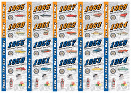 1950&#39;s &amp; 1960&#39;s Back In The Day Almanacs