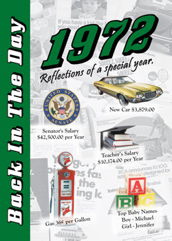 1972 Back In The Day Greeting Card / Booklet (envelope included) - 3 Oak Publishing / Back In The Day