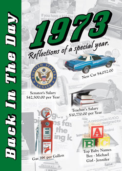 1973 Back In The Day Greeting Card / Booklet (envelope included) - 3 Oak Publishing / Back In The Day