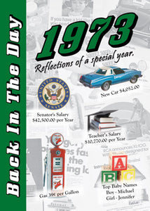 1973 Back In The Day Greeting Card / Booklet (envelope included) - 3 Oak Publishing / Back In The Day