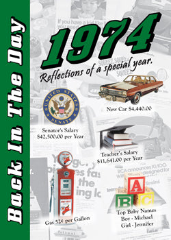 1974 Back In The Day Greeting Card / Booklet (envelope included) - 3 Oak Publishing / Back In The Day