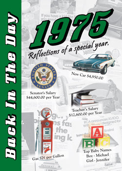 1975 Back In The Day Greeting Card / Booklet (envelope included) - 3 Oak Publishing / Back In The Day