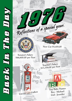 1976 Back In The Day Greeting Card / Booklet (envelope included) - 3 Oak Publishing / Back In The Day