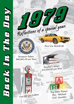 1979 Back In The Day Greeting Card / Booklet (envelope included) - 3 Oak Publishing / Back In The Day