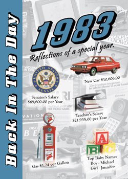 1983 Back In The Day Greeting Card / Booklet (envelope included) - 3 Oak Publishing / Back In The Day