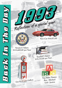 1993 Back In The Day Greeting Card / Booklet (envelope included) - 3 Oak Publishing / Back In The Day