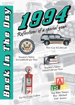 1994 Back In The Day Greeting Card / Booklet (envelope included) - 3 Oak Publishing / Back In The Day