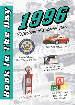 1996 Back In The Day Greeting Card / Booklet (envelope included) - 3 Oak Publishing / Back In The Day