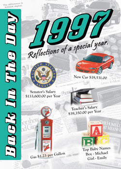 1997 Back In The Day Greeting Card / Booklet (envelope included) - 3 Oak Publishing / Back In The Day